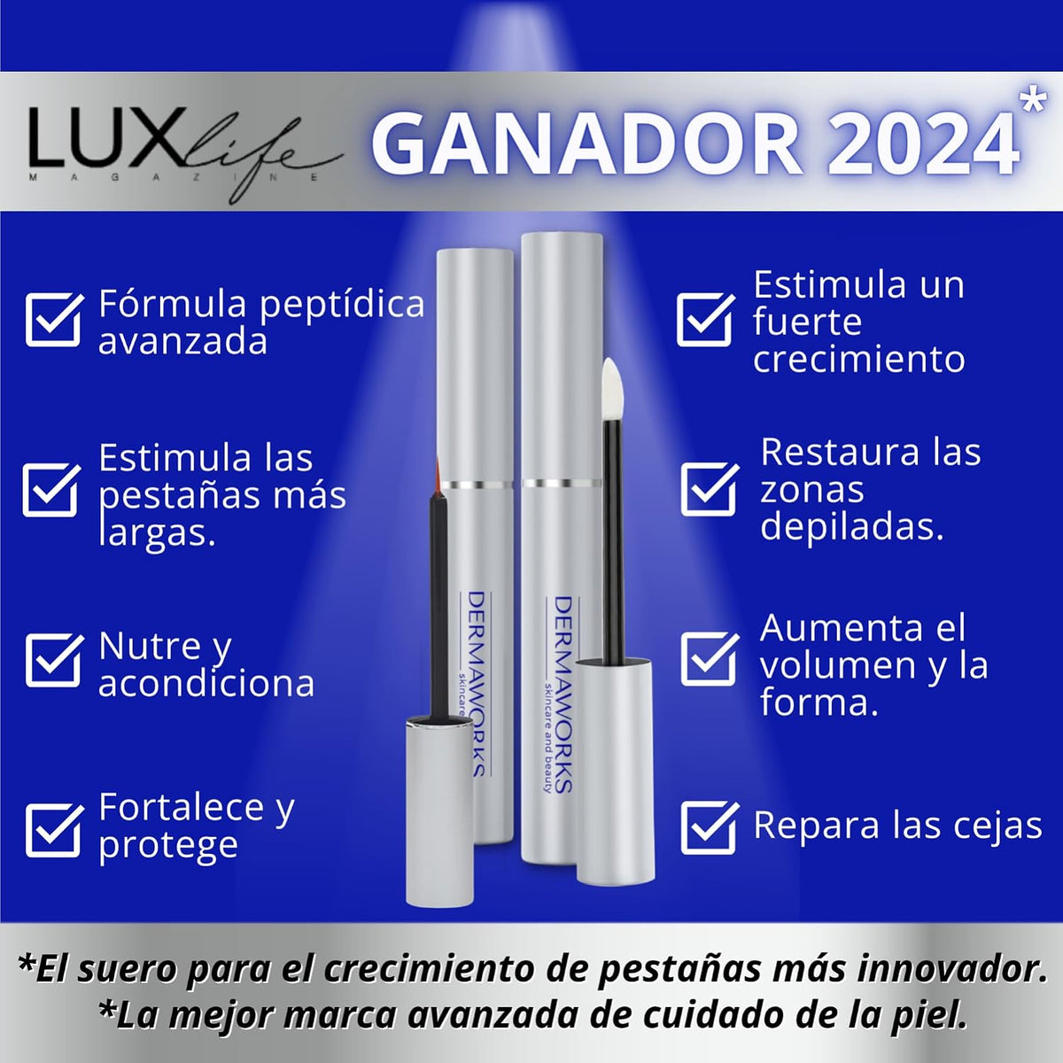 SERUM PESTAÑAS Y CEJAS CRECIMIENTO | Crece Pestañas Y Cejas | Set 3Ml + 5Ml