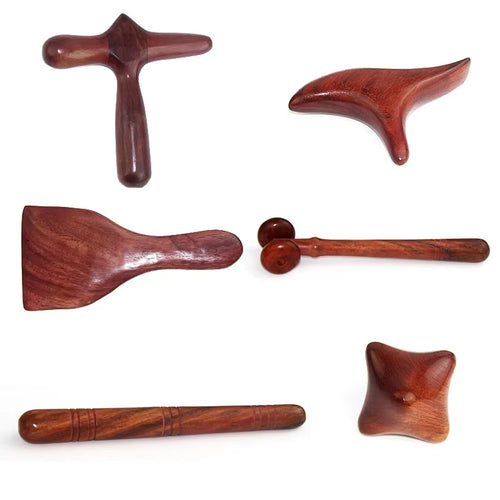 ZHOGNYAN TAIHE · Set de herramientas de madera para masaje y gua sha