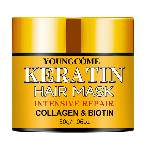 Crema alisadora capilar con queratina para cabello seco y dañado