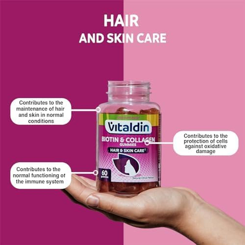 VITALDIN Gominolas De Biotina + Colágeno - Sin Gluten - 60Uds