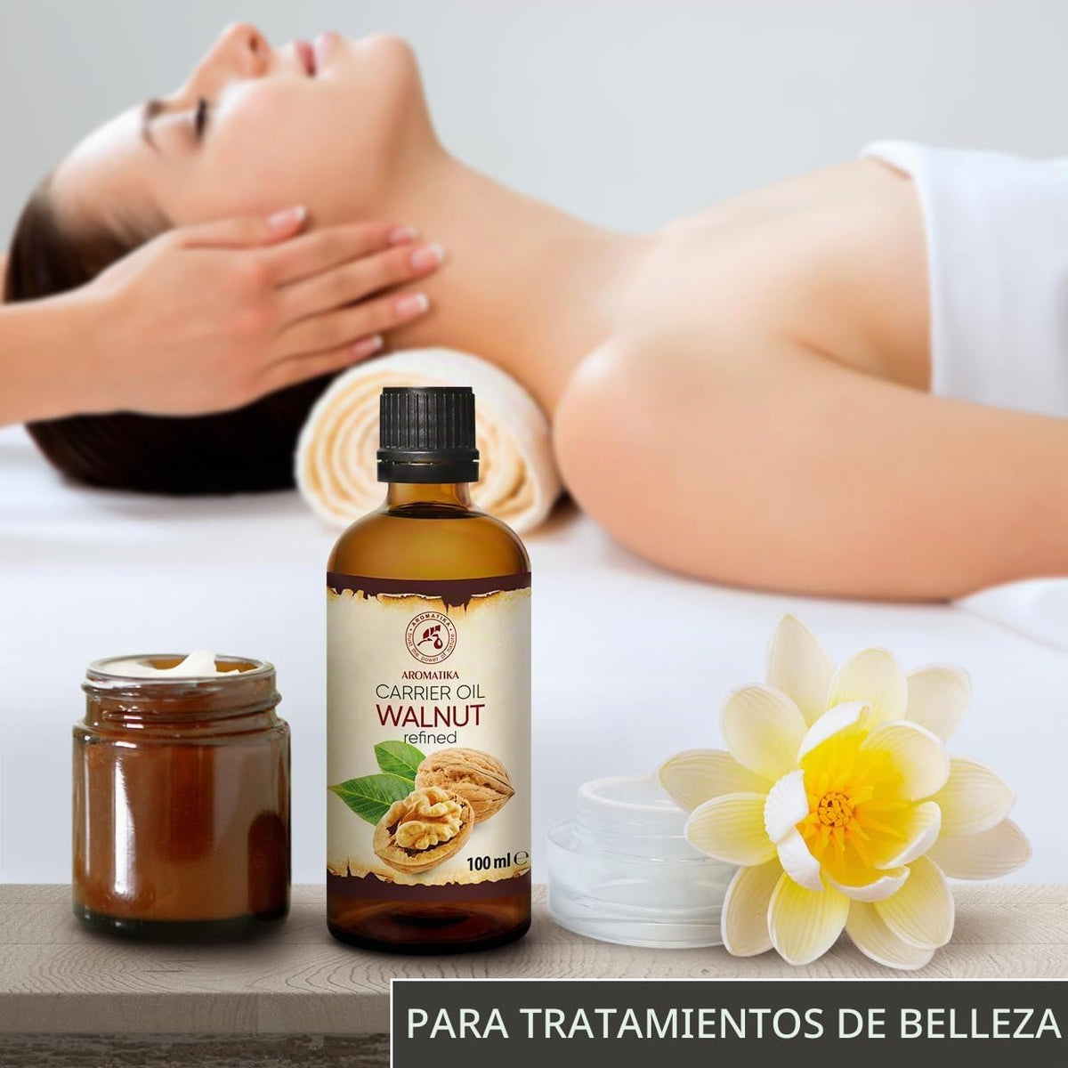 Aceite De Nuez - 100Ml - Juglans Regia - Prensado En Frío - Base/Portador Para Cosmética, De Baсo Y Bronceador - Piel Y Cabello