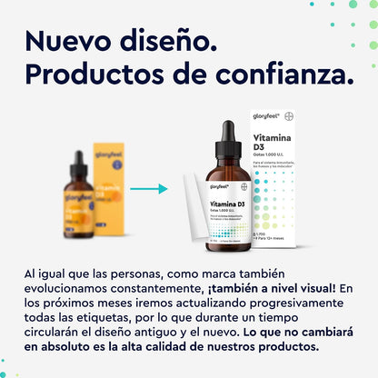 Vitamina D3 En Gotas - 5000 U.I. Por 5 Gotas - 50Ml (Líquido) En Aceite MCT De Coco - Altamente Biodisponibles Y Estables - Probado En Laboratorio, Fabricado En Alemania Sin Aditivos