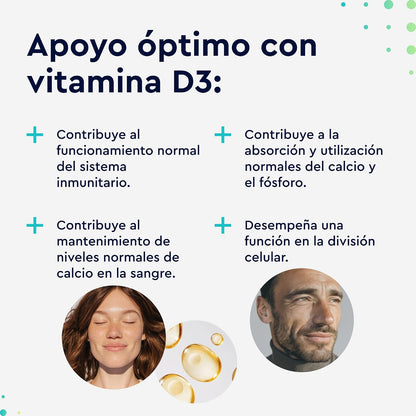 Vitamina D3 En Gotas - 5000 U.I. Por 5 Gotas - 50Ml (Líquido) En Aceite MCT De Coco - Altamente Biodisponibles Y Estables - Probado En Laboratorio, Fabricado En Alemania Sin Aditivos